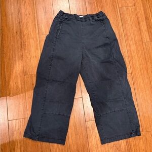 Anthropologie Pilcro Charcoal Elastic-Waist Pants